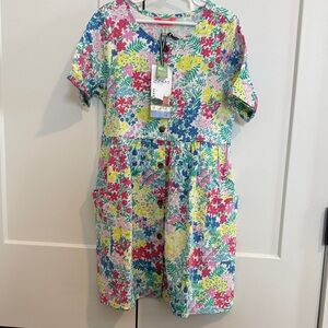 Joules Multicolor Floral Dress